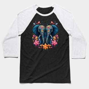 Elephant Couple Valentine Baseball T-Shirt